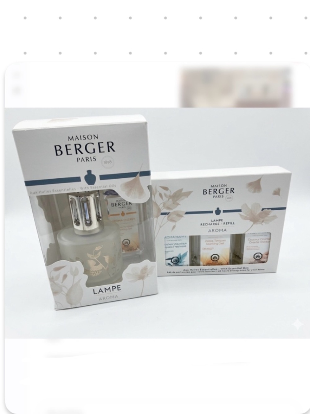 🇫🇷 Maison Berger Paris Aroma Energy Lamp Set + Refill Pack (3)